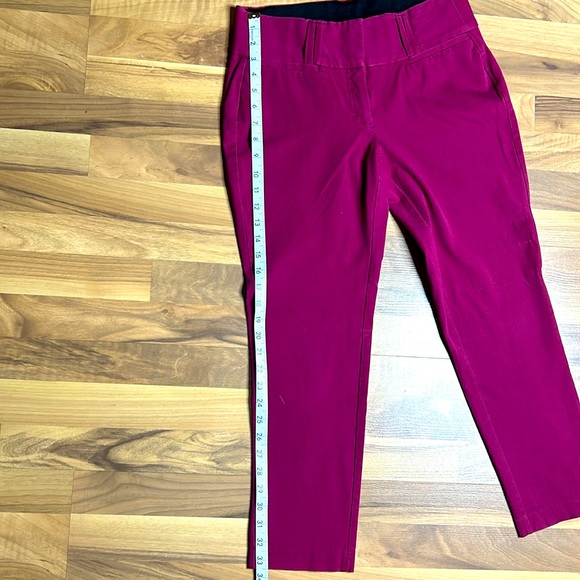 Candie’s Beet Red Marilyn Ankle Pants, Size 9 - Picture 7 of 11